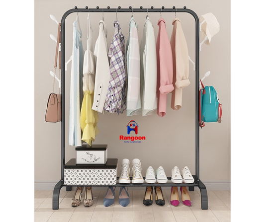 Clothes Hanging On Clothes Rack (အဝတ်ချိတ်တိုင်ကြီး)