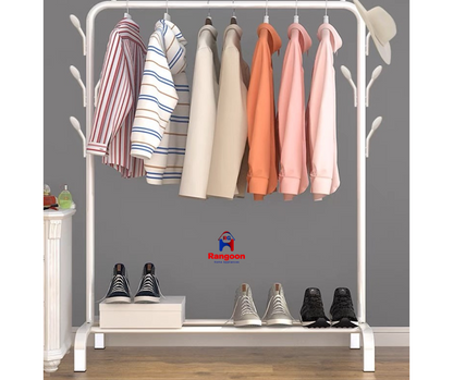 Clothes Hanging On Clothes Rack (အဝတ်ချိတ်တိုင်ကြီး)