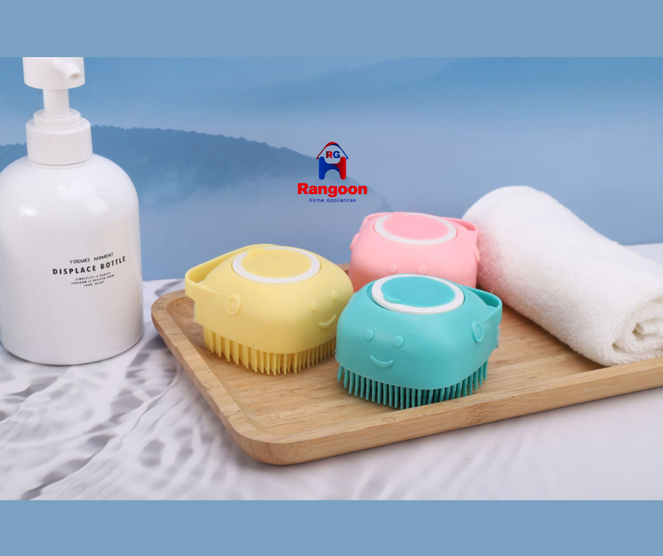 Silicon Shower Brush (Silicon ကိုယ်တိုက် Brush)