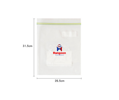 Plastic Ziplock Bag (L) (ပလတ်စတစ်ဇစ်အိတ် (L))