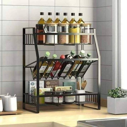 3 tier bottle shelf ( 3 ဆင့်ပုလင်းတင်စင် )