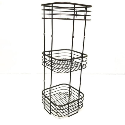 3 tier bathroom shelf (iron) ( 3 ဆင့်ရေချိုးခန်းသံစင် လေးထောင့် )