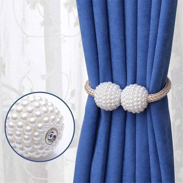 Magnetic Tie Backs for Curtains လိုက်ကာစီးသံလိုက်ကြိုး (2pcs)