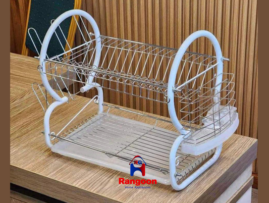 2 Layers Dish Rack ( 2 ဆင့်စတီးပန်းကန်စင် )